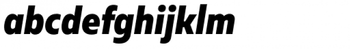 Muller Narrow ExtraBold Italic Font LOWERCASE