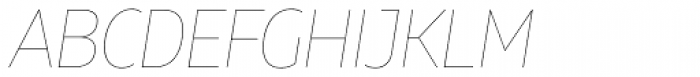 Muller Narrow Hairline Italic Font UPPERCASE