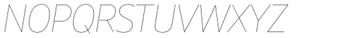 Muller Narrow Hairline Italic Font UPPERCASE