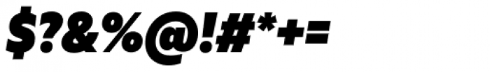Muller Narrow Heavy Italic Font OTHER CHARS