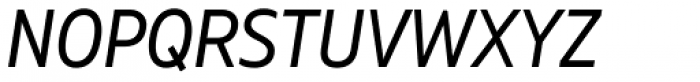 Muller Narrow Italic Font UPPERCASE
