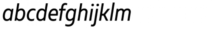Muller Narrow Italic Font LOWERCASE