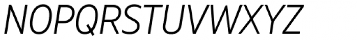 Muller Narrow Light Italic Font UPPERCASE