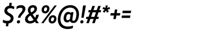 Muller Narrow Medium Italic Font OTHER CHARS