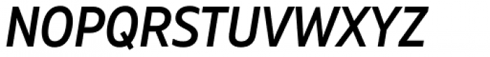 Muller Narrow Medium Italic Font UPPERCASE