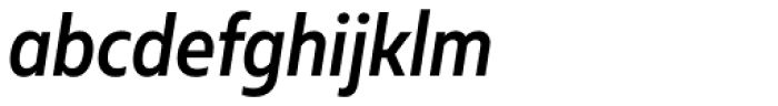 Muller Narrow Medium Italic Font LOWERCASE