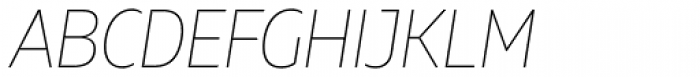Muller Narrow Thin Italic Font UPPERCASE