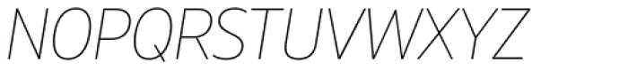 Muller Narrow Thin Italic Font UPPERCASE