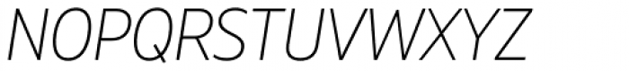 Muller Narrow Ultra Light Italic Font UPPERCASE