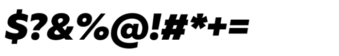 Muller Next Black Italic Font OTHER CHARS