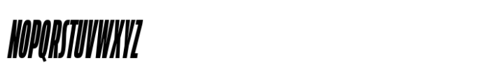 Muller Next Compressed Black Italic Font UPPERCASE