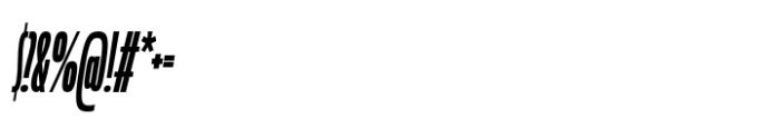 Muller Next Compressed Extra Bold Italic Font OTHER CHARS