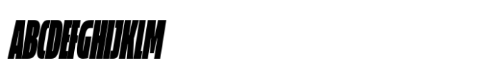 Muller Next Compressed Fat Italic Font UPPERCASE