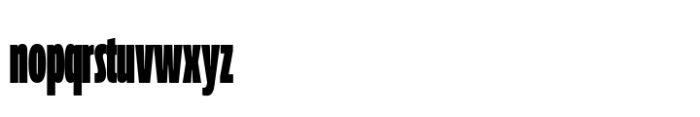 Muller Next Compressed Fat Font LOWERCASE