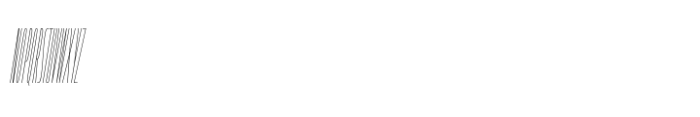 Muller Next Compressed Hairline Italic Font UPPERCASE