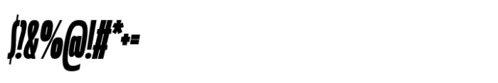 Muller Next Compressed Heavy Italic Font OTHER CHARS