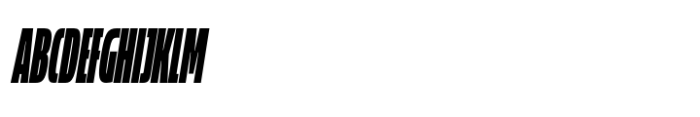 Muller Next Compressed Heavy Italic Font UPPERCASE