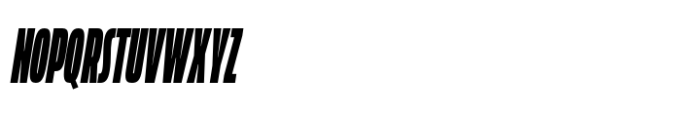 Muller Next Compressed Heavy Italic Font UPPERCASE