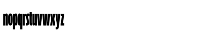 Muller Next Compressed Heavy Font LOWERCASE
