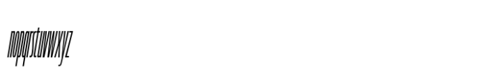Muller Next Compressed Light Italic Font LOWERCASE