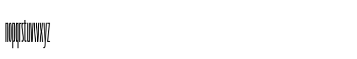 Muller Next Compressed Light Font LOWERCASE