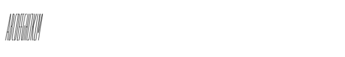 Muller Next Compressed Thin Italic Font UPPERCASE