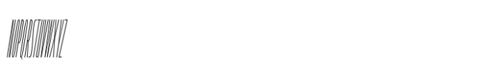Muller Next Compressed Thin Italic Font UPPERCASE