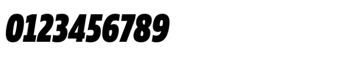 Muller Next Condensed Black Italic Font OTHER CHARS