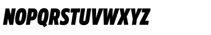 Muller Next Condensed Black Italic Font UPPERCASE