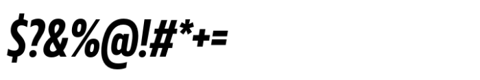 Muller Next Condensed Bold Italic Font OTHER CHARS