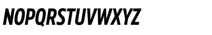 Muller Next Condensed Bold Italic Font UPPERCASE