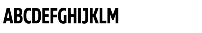 Muller Next Condensed Bold Font UPPERCASE