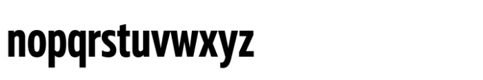 Muller Next Condensed Bold Font LOWERCASE