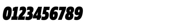 Muller Next Condensed Extra Black Italic Font OTHER CHARS