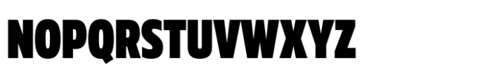 Muller Next Condensed Extra Black Font UPPERCASE