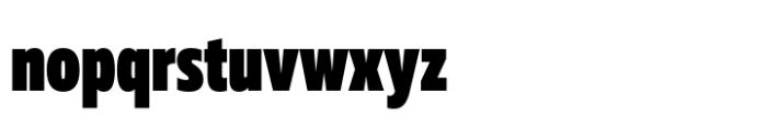 Muller Next Condensed Extra Black Font LOWERCASE