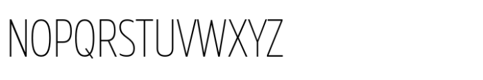 Muller Next Condensed Extra Light Font UPPERCASE