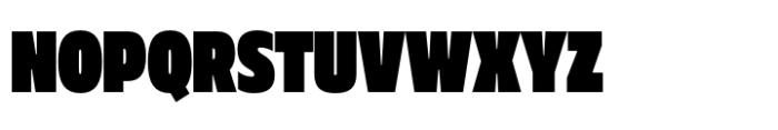 Muller Next Condensed Fat Font UPPERCASE