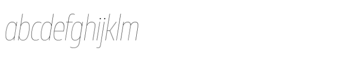 Muller Next Condensed Hairline Italic FONT