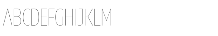 Muller Next Condensed Hairline Font UPPERCASE