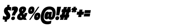 Muller Next Condensed Heavy Italic Font OTHER CHARS