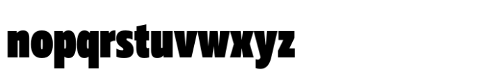 Muller Next Condensed Heavy Font LOWERCASE