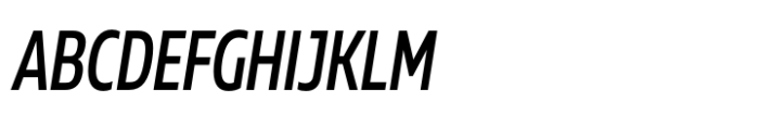 Muller Next Condensed Medium Italic Font UPPERCASE