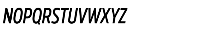 Muller Next Condensed Medium Italic Font UPPERCASE