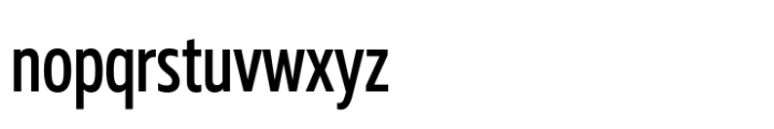 Muller Next Condensed Medium Font LOWERCASE