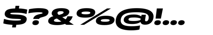Muller Next Expanded Bold Italic Font OTHER CHARS