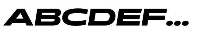 Muller Next Expanded Bold Italic Font UPPERCASE