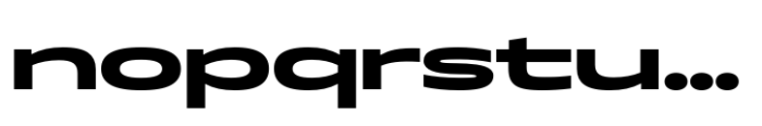 Muller Next Expanded Bold Font LOWERCASE