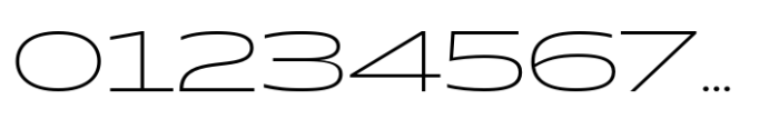 Muller Next Expanded Extra Light Font OTHER CHARS