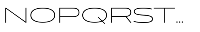 Muller Next Expanded Extra Light Font UPPERCASE